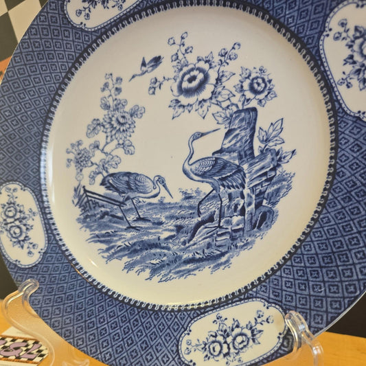 Yang TSE Newport Pottery Stork Dish 25cm Burslem England