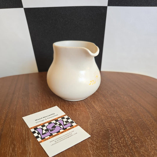 Vintage Small Hedge Rose Milk Cream Boots