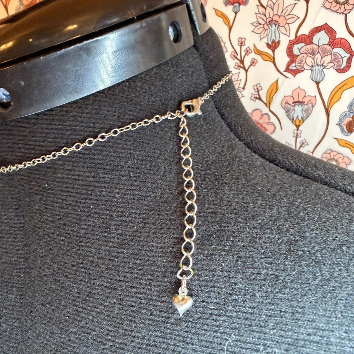 Vintage Costume Jewellery Necklace Metal Chain Design