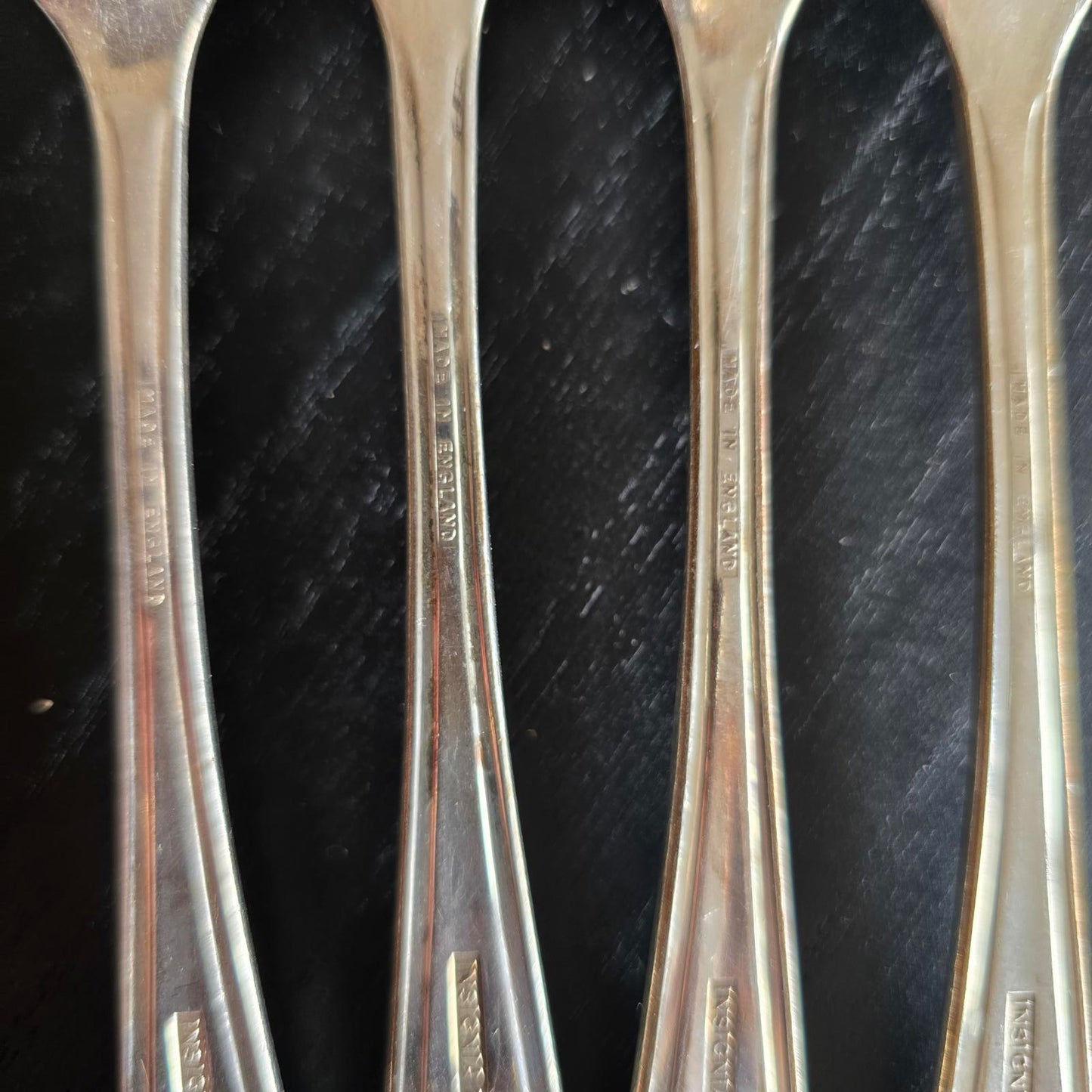 Set of 4 Vintage Silver plated Forks with Monogram EPNS