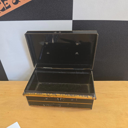 Antique Cash Box - Metal , No Key Made In England