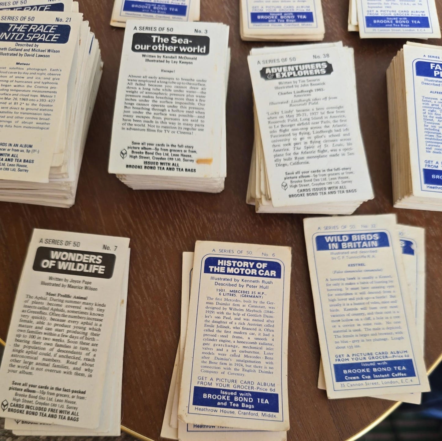 BROOKE BOND & BLACK CAT CARDS - 1952 TO 1998