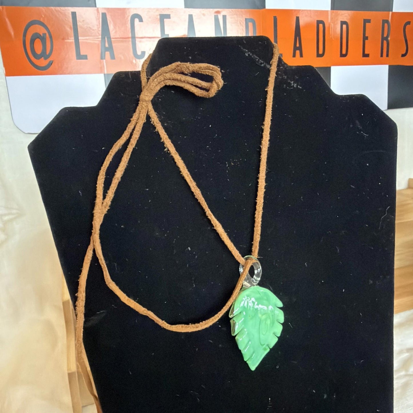 Vintage Pendant Costume Jewellery Necklace Unknown Design