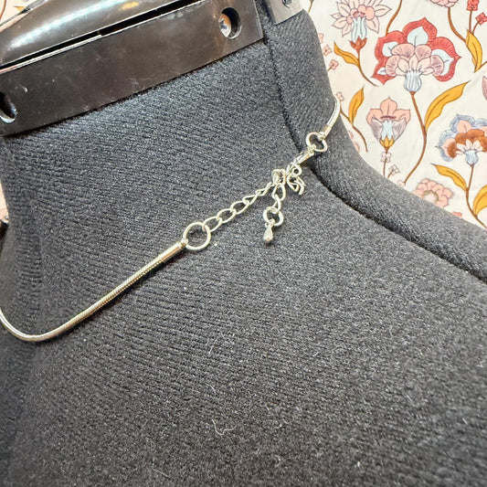 Vintage Costume Jewellery Necklace Metal Chain Design