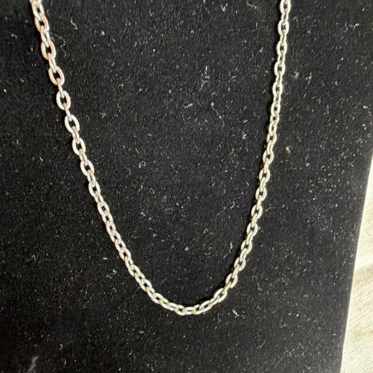 Vintage Costume Jewellery Necklace Metal Chain Design