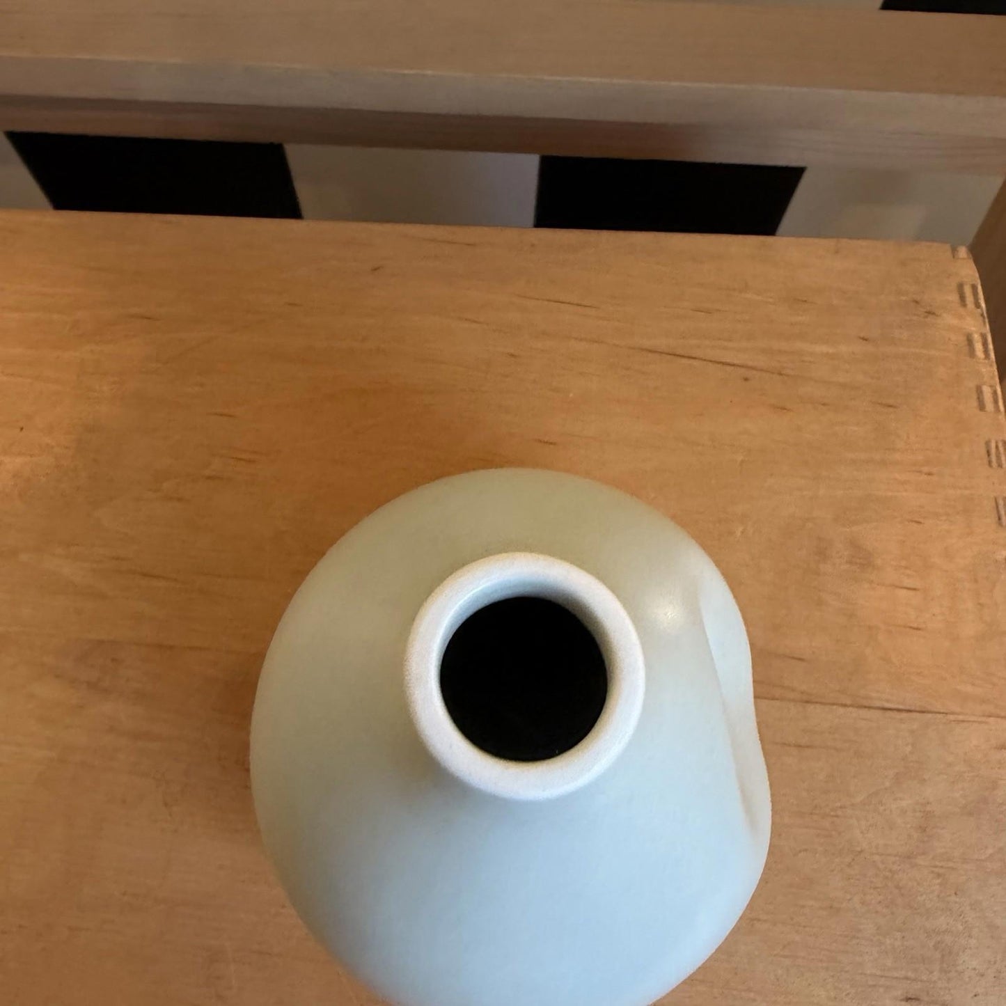 Parlane Pottery Stone Colour Vase Unusual Unique Design