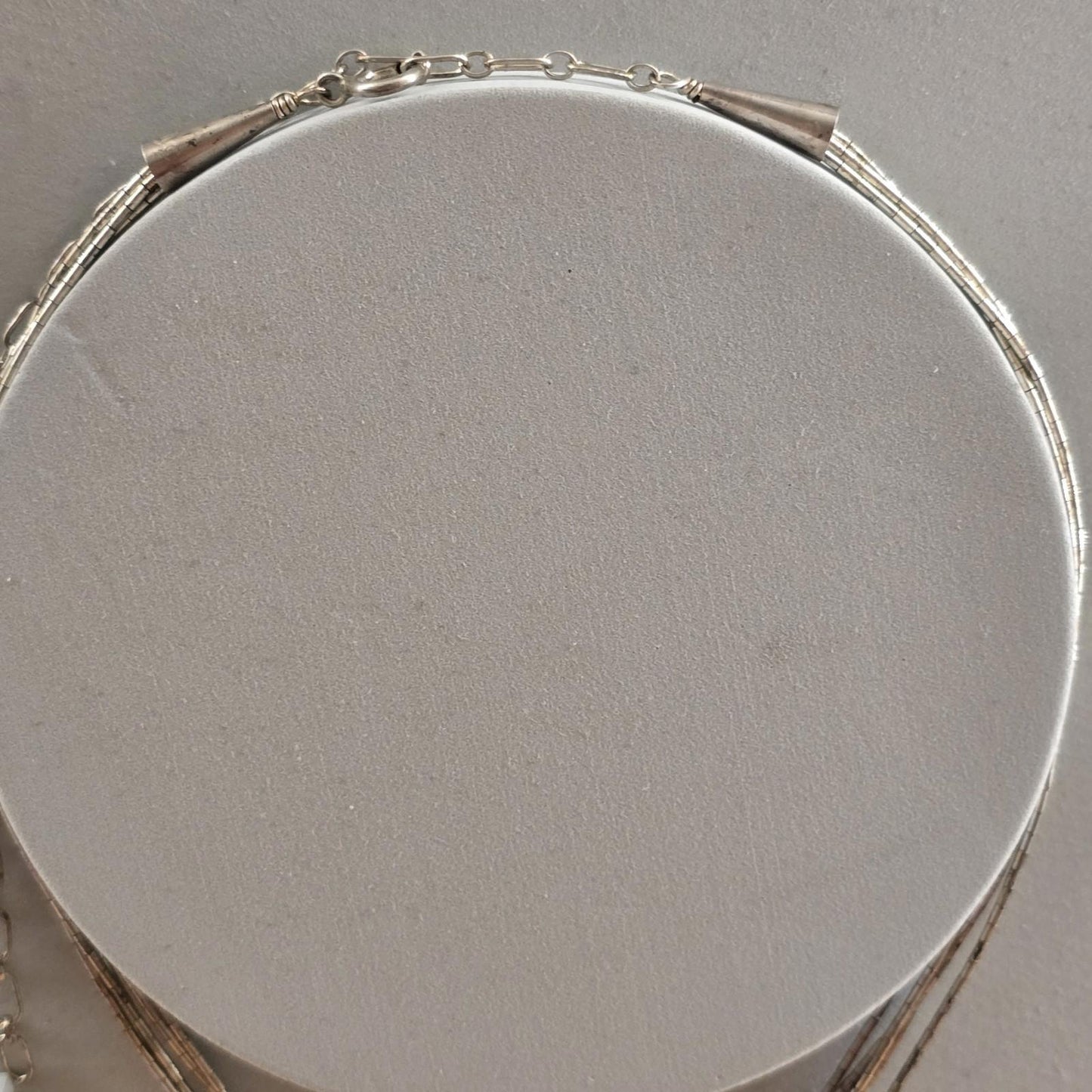 Vintage Carolyn Pollack Southwestern Liquid Silver Stone Claw Feather Necklace