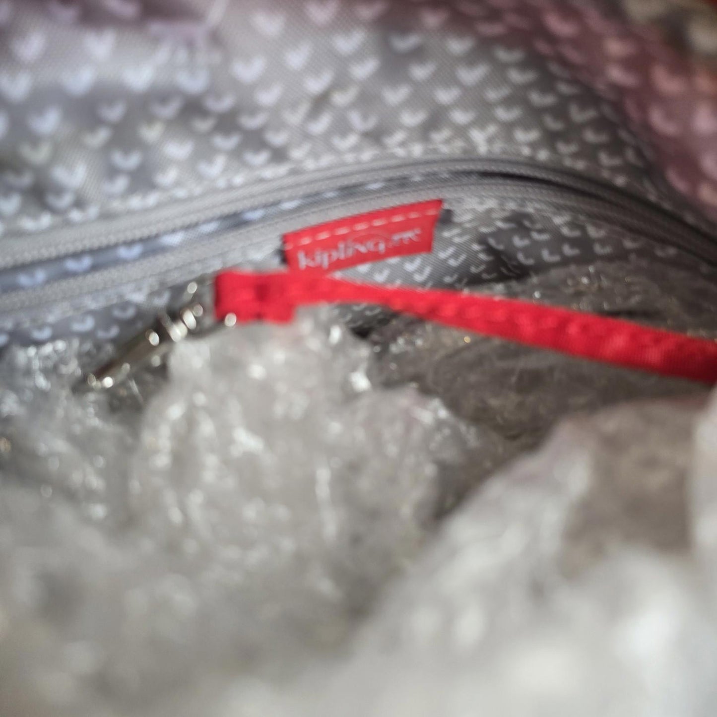 Kipling Red Tote Bag Original Adjustable Handle Nylon Canvas Fab Quality