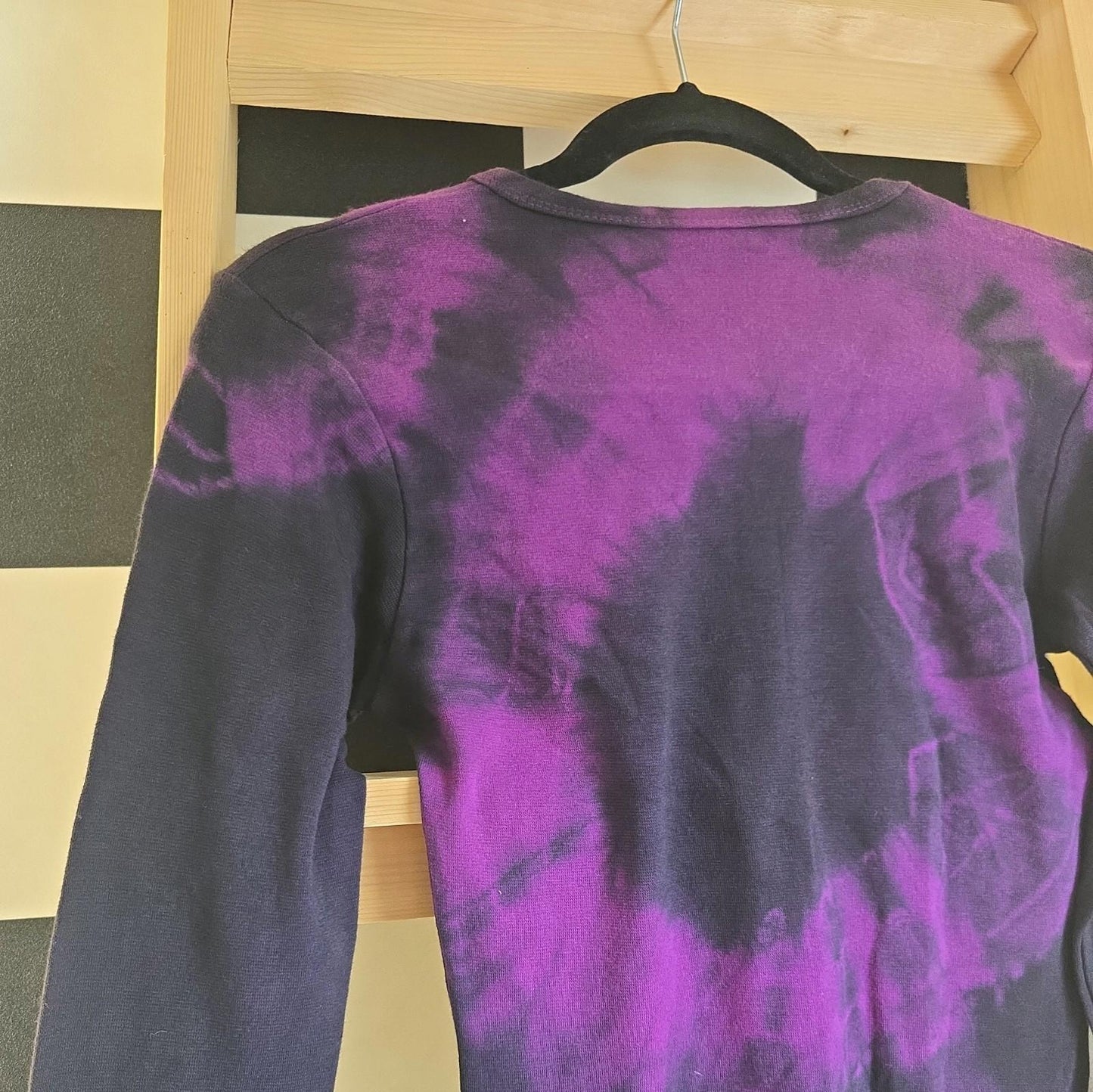 Brand New Deadstock Tie Dye T-Shirt Long Sleeve Size S AMERICAN 100% COTTON