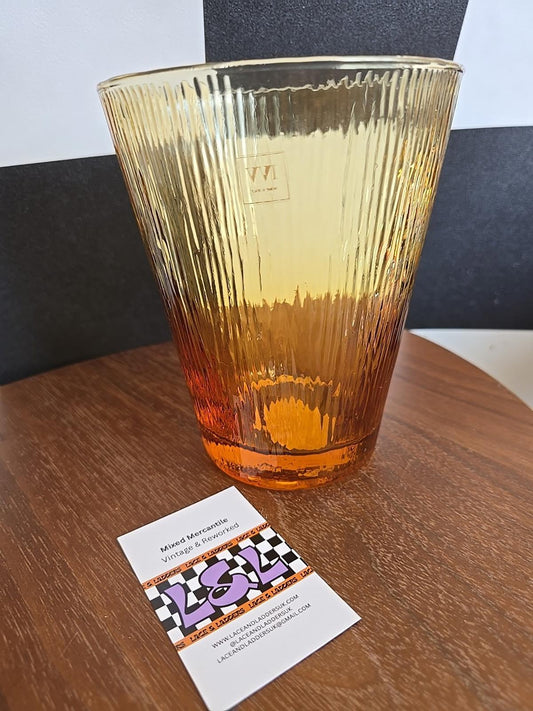 IVV Italian Glassware Vase 14cm Auburn Glass Hand Blown