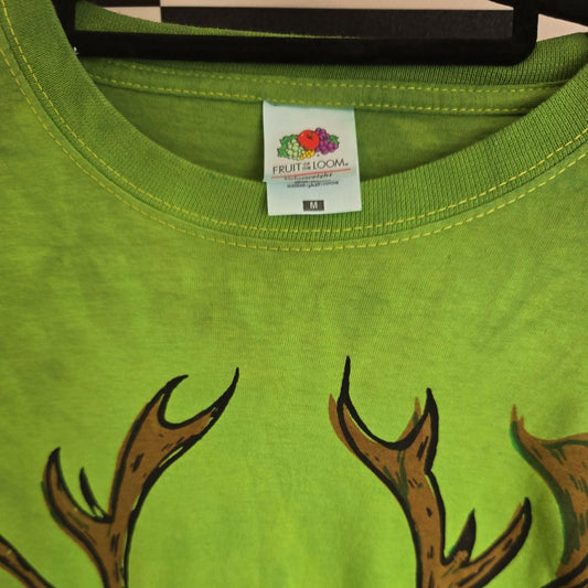 Brand New Deadstock Tie Dye size M FRUIT OF THE LOOM T-Shirt Greenman