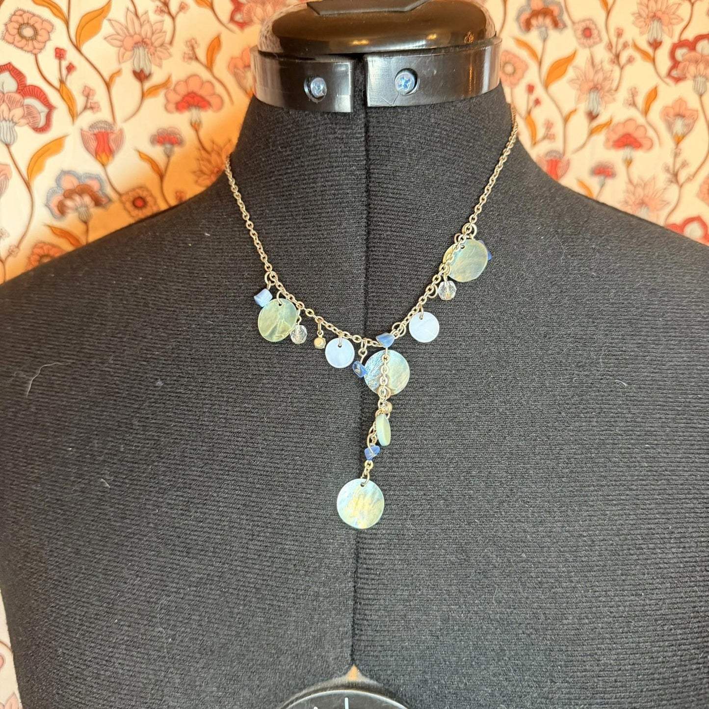 Vintage Costume Jewellery Necklace Metal Chain Design