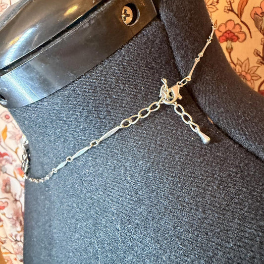 Vintage Costume Jewellery Necklace Metal Chain Design