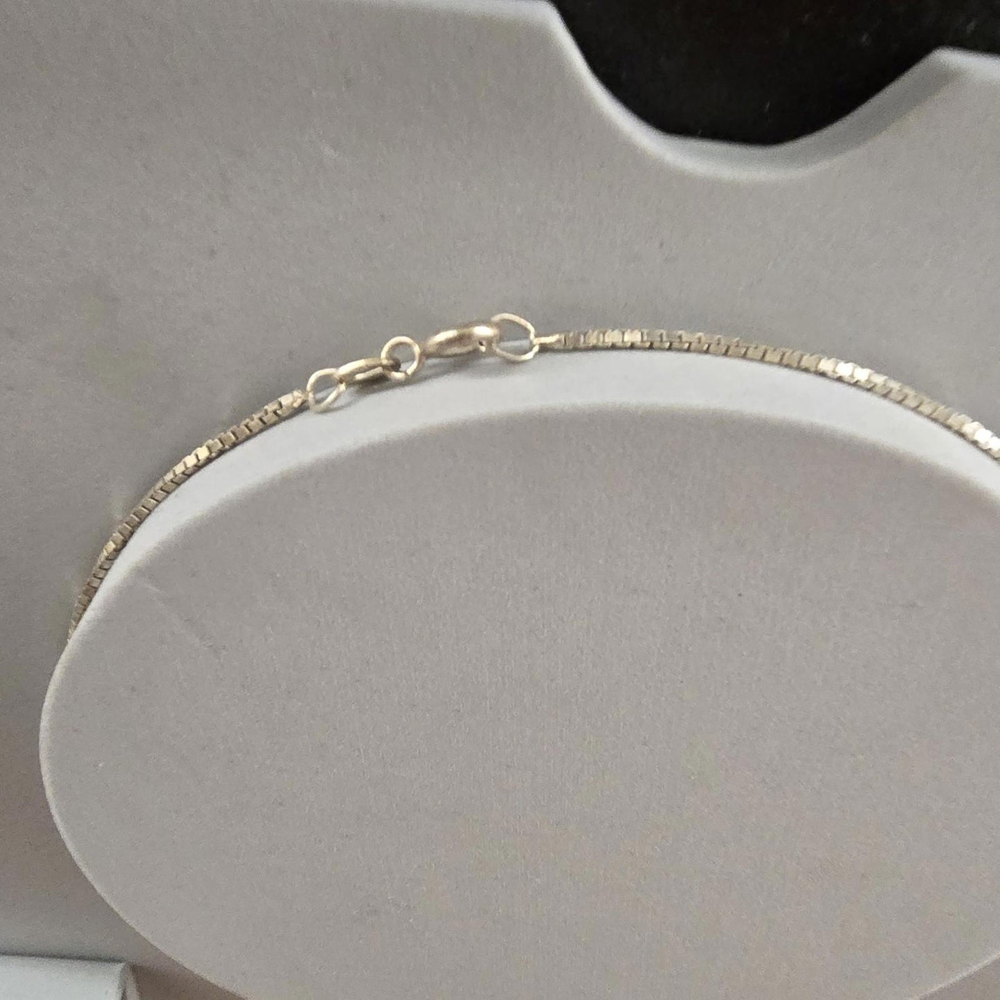 Vintage Silver Curve Teardrop Pendant Necklace Plain 925