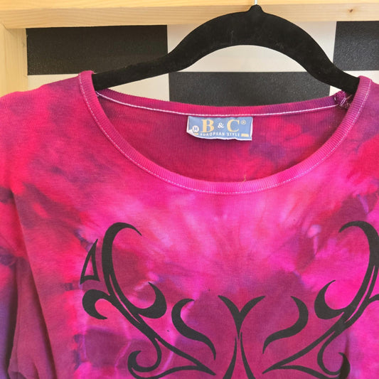 Brand New Deadstock Tie Dye T-Shirt Long Sleeve Size M/L AMERICAN 100% COTTON