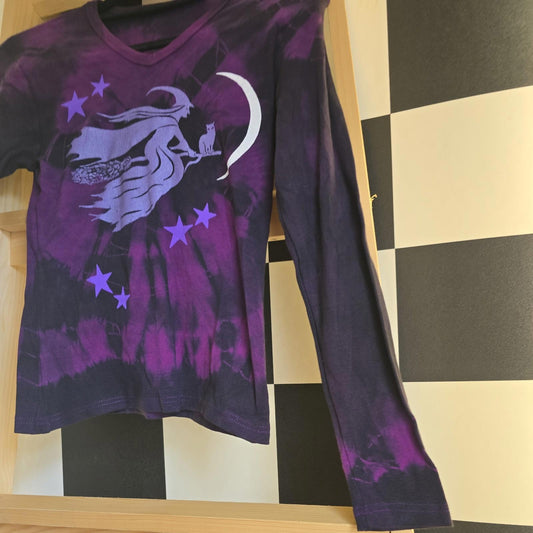 Brand New Deadstock Tie Dye T-Shirt Long Sleeve Size S AMERICAN 100% COTTON