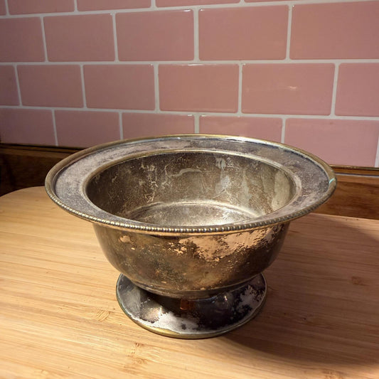 antique art deco Silver-Plated Bowl – Made in England