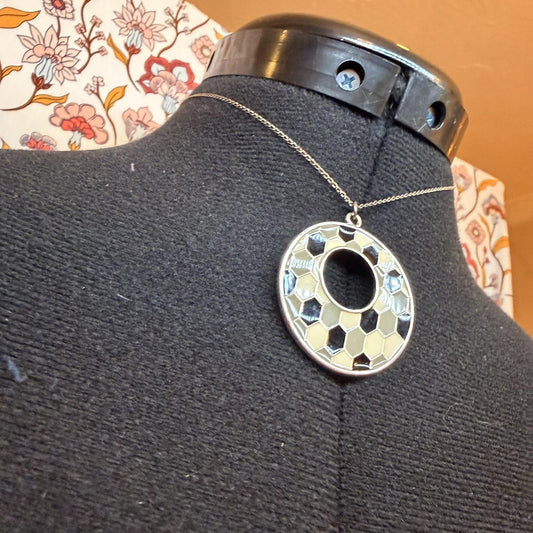 Vintage Costume Jewellery Necklace Metal Chain Design