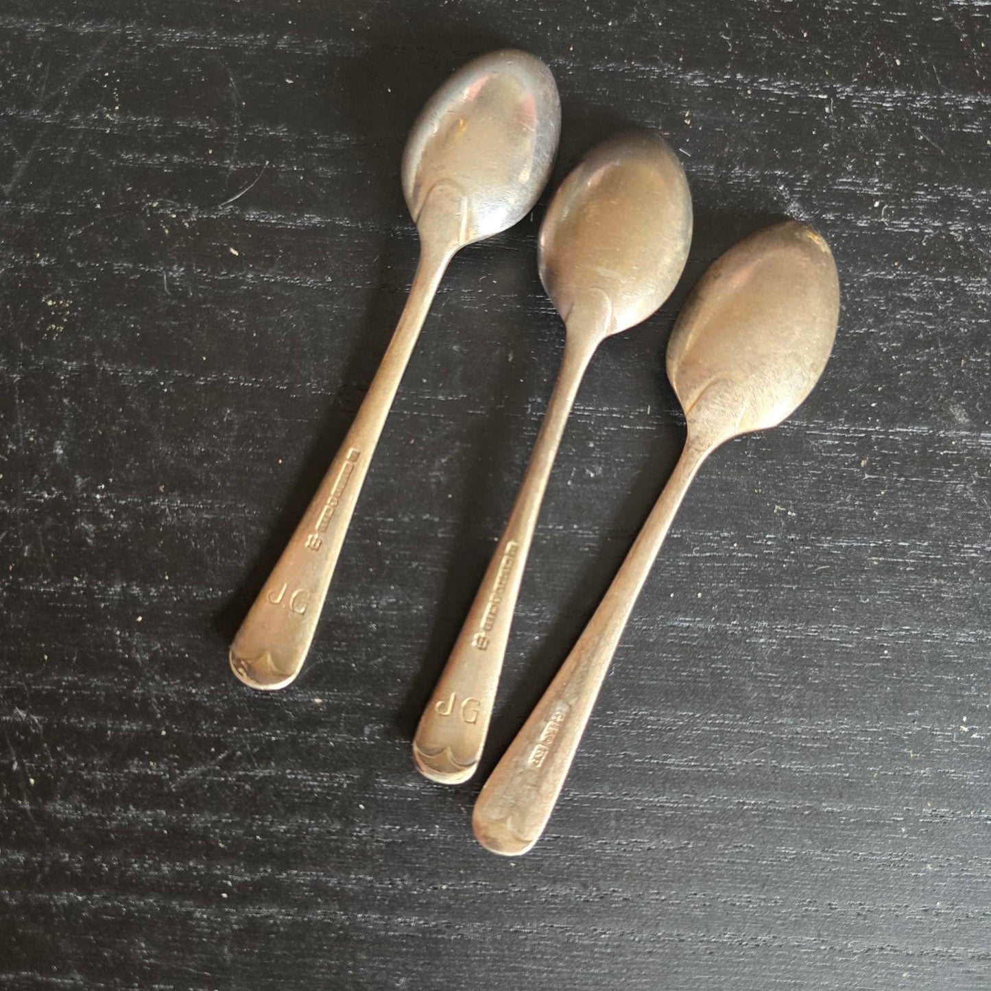 Set of 3 Vintage Silver PLATED TEA Spoons EPNS