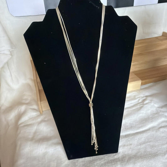 Vintage Costume Jewellery Necklace Metal Chain Design