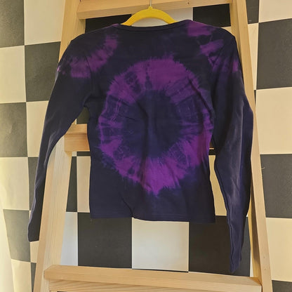 Brand New Deadstock Tie Dye T-Shirt Long Sleeve Size S AMERICAN 100% COTTON
