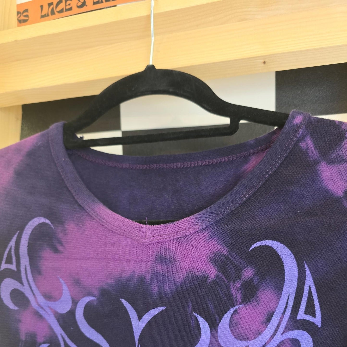 Brand New Deadstock Tie Dye T-Shirt Long Sleeve Size S AMERICAN 100% COTTON