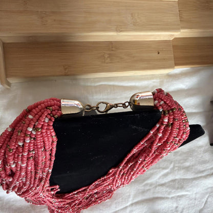 Vintage Costume Jewellery Necklace Unknown Beaded Design