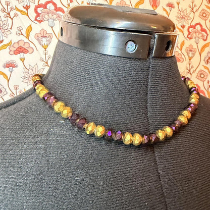 Vintage Costume Jewellery Necklace Unknown Beaded Design