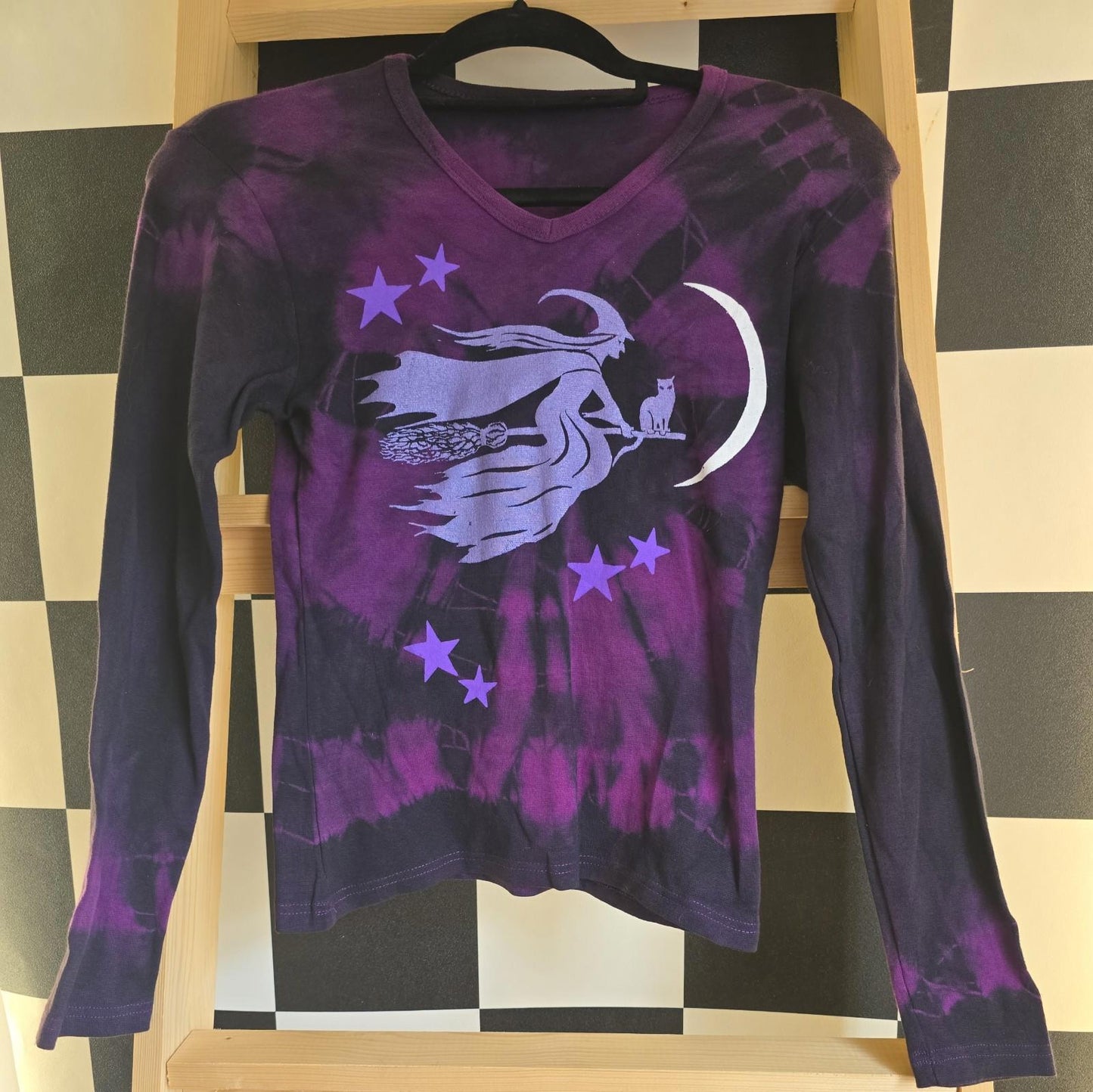 Brand New Deadstock Tie Dye T-Shirt Long Sleeve Size S AMERICAN 100% COTTON