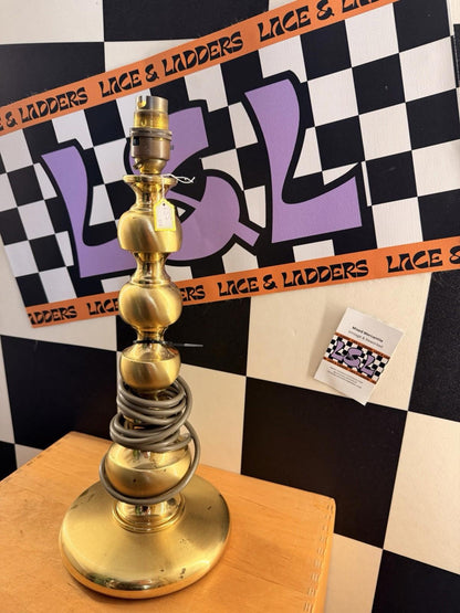 Beautiful Brushed Brass Table Lamp Vintage And Antique Art Deco Mid Century Vic