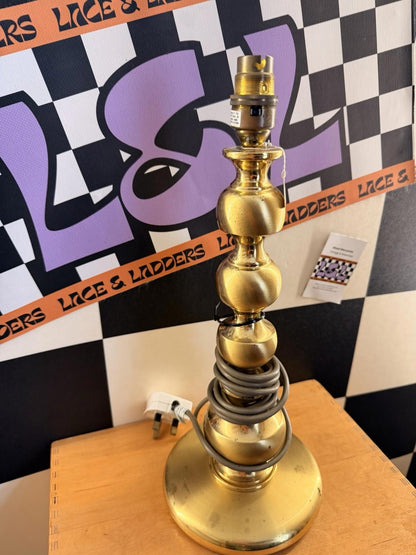 Beautiful Brushed Brass Table Lamp Vintage And Antique Art Deco Mid Century Vic