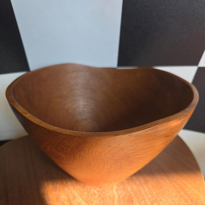 Vintage Mid Century Teak Salad/Fruit Bowl Serving Bowl