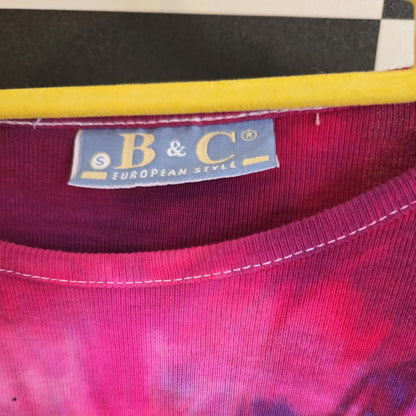 Brand New Deadstock Tie Dye T-Shirt Long Sleeve Size S/M AMERICAN 100% COTTON