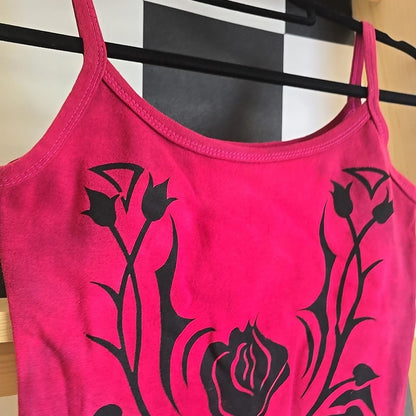 Brand New Tie Dye DEADSTOCK Vest Size Small COTTON pink And Tribal