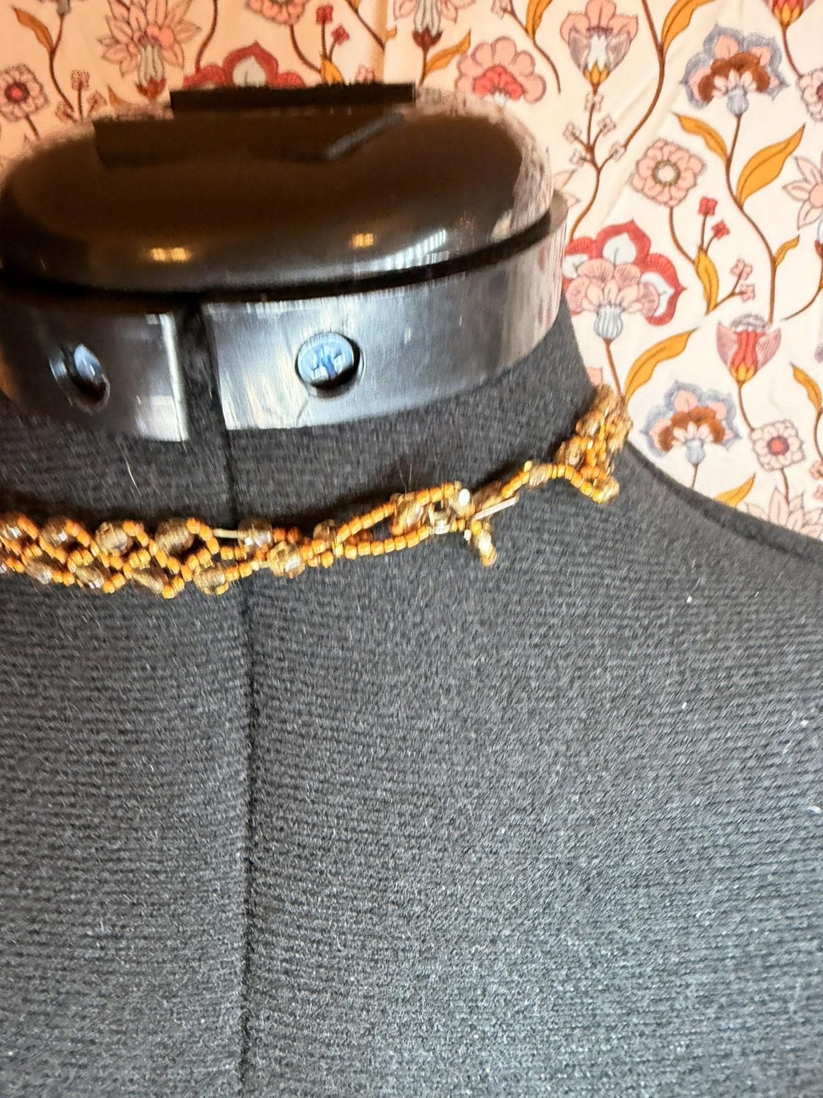 Vintage Costume Jewellery Necklace Unknown Beaded Design needs little repair