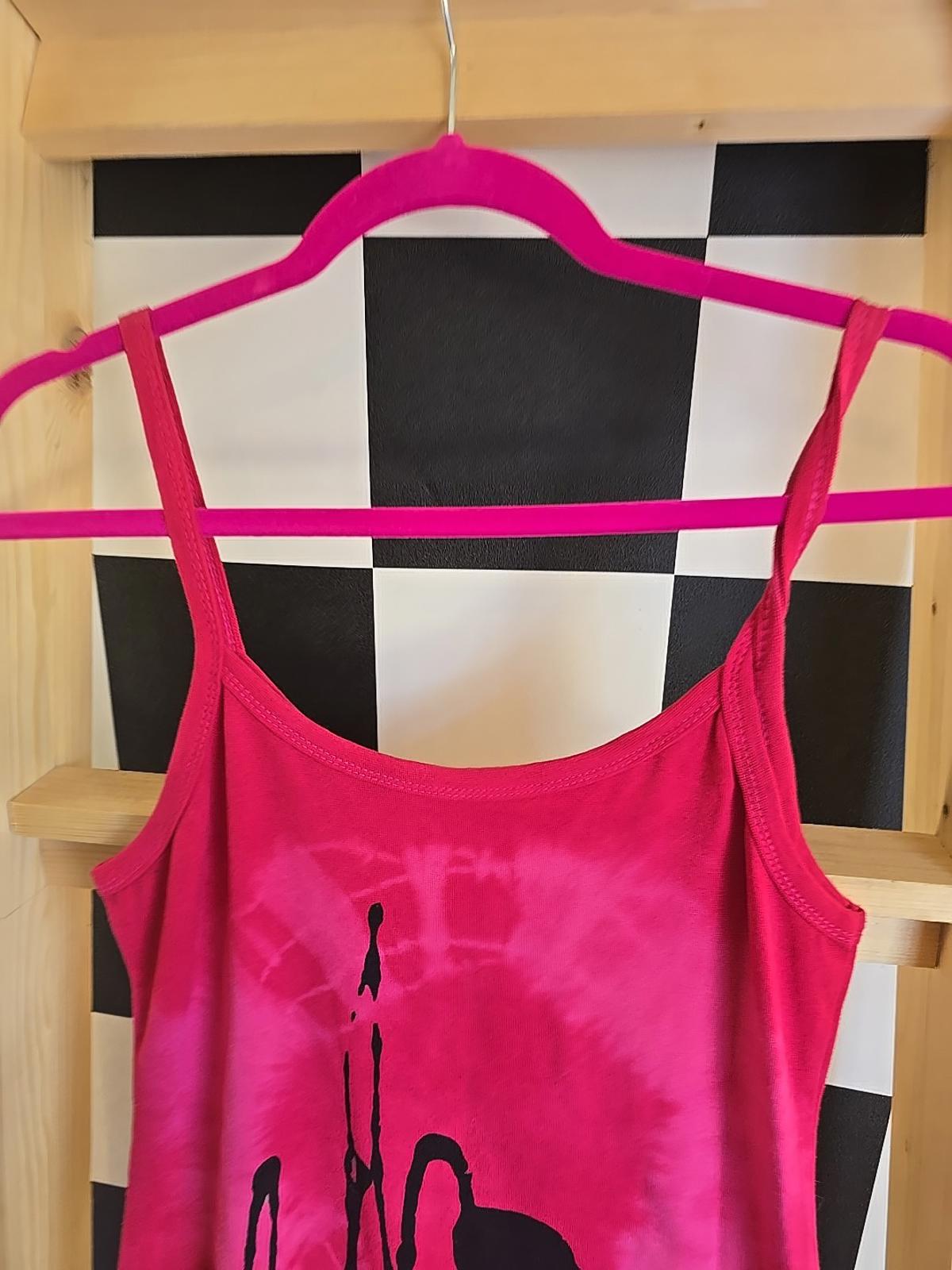 Brand New Tie Dye DEADSTOCK Cotton Vest Dress Size M Stretchy