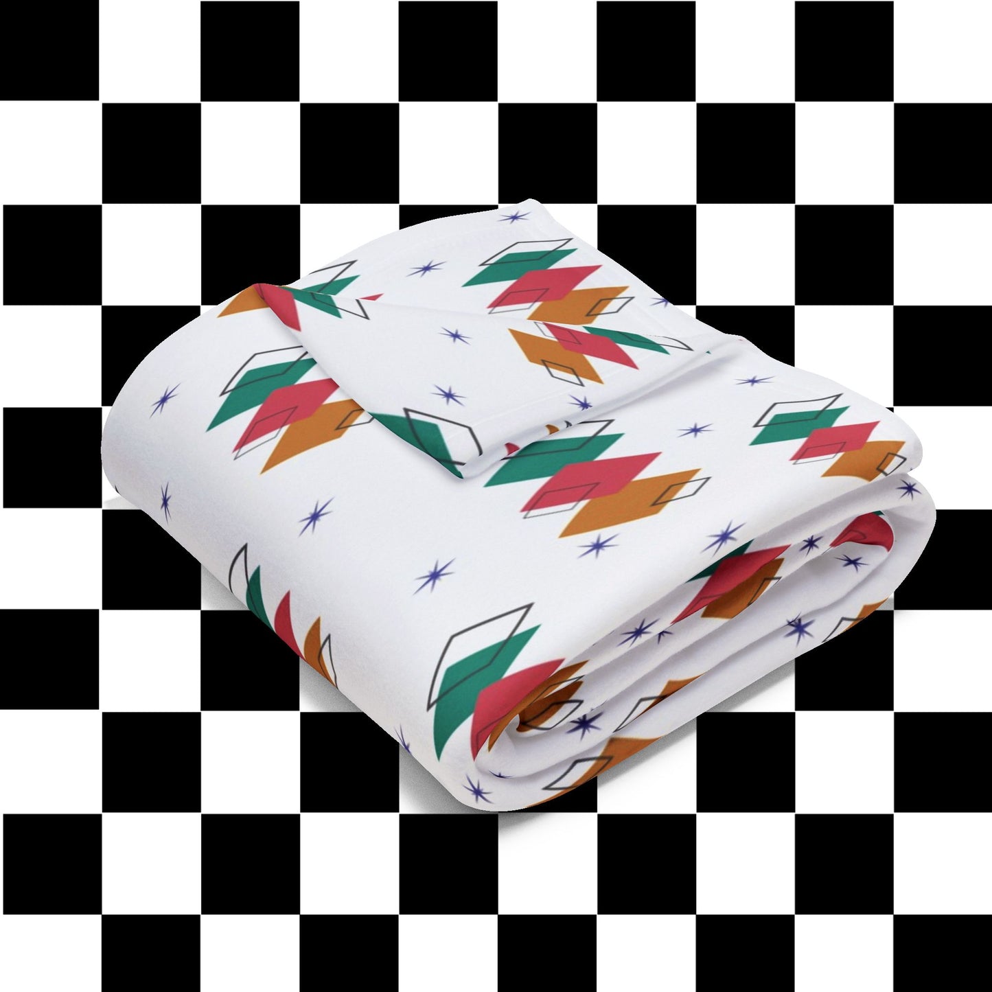 Original ITMOCR Mid-Century Inspired Design Fleece Blanket