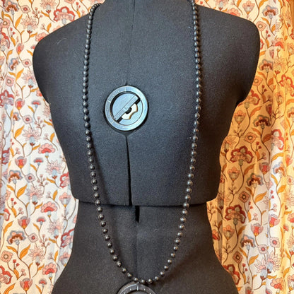 Vintage Costume Jewellery Necklace Unknown Beaded Design