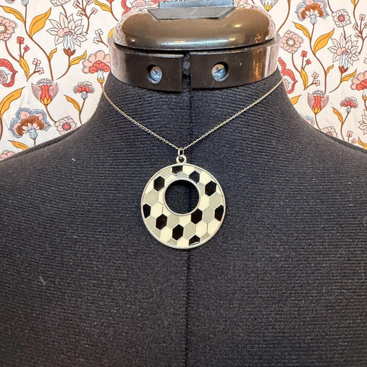 Vintage Costume Jewellery Necklace Metal Chain Design