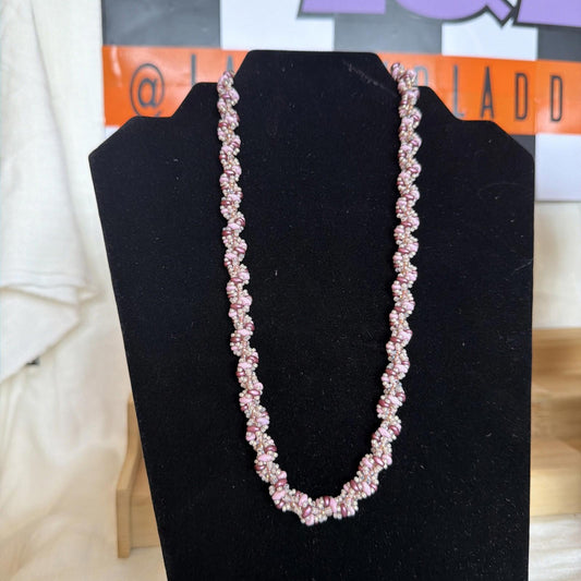 Vintage Costume Jewellery Necklace Unknown Beaded Design