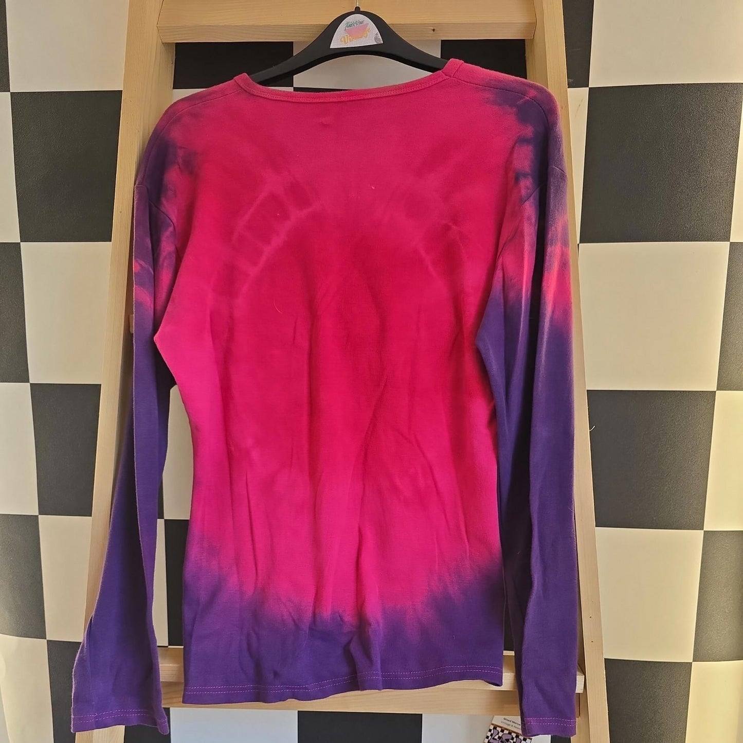 Brand New Deadstock Tie Dye T-Shirt Long Sleeve Size L AMERICAN 100% COTTON