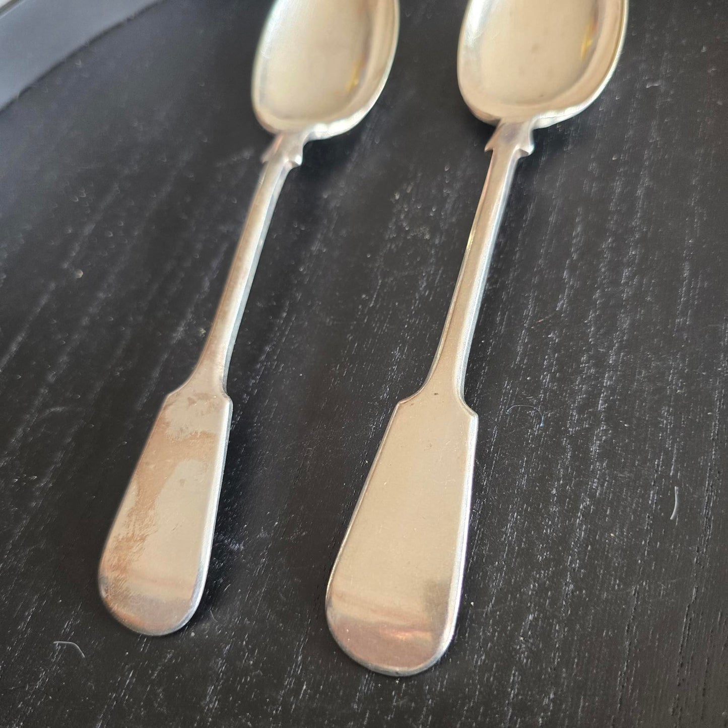 Set of 2 Vintage Silver PLATED EPNS  Flatware Spoons