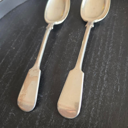 Set of 2 Vintage Silver PLATED EPNS  Flatware Spoons