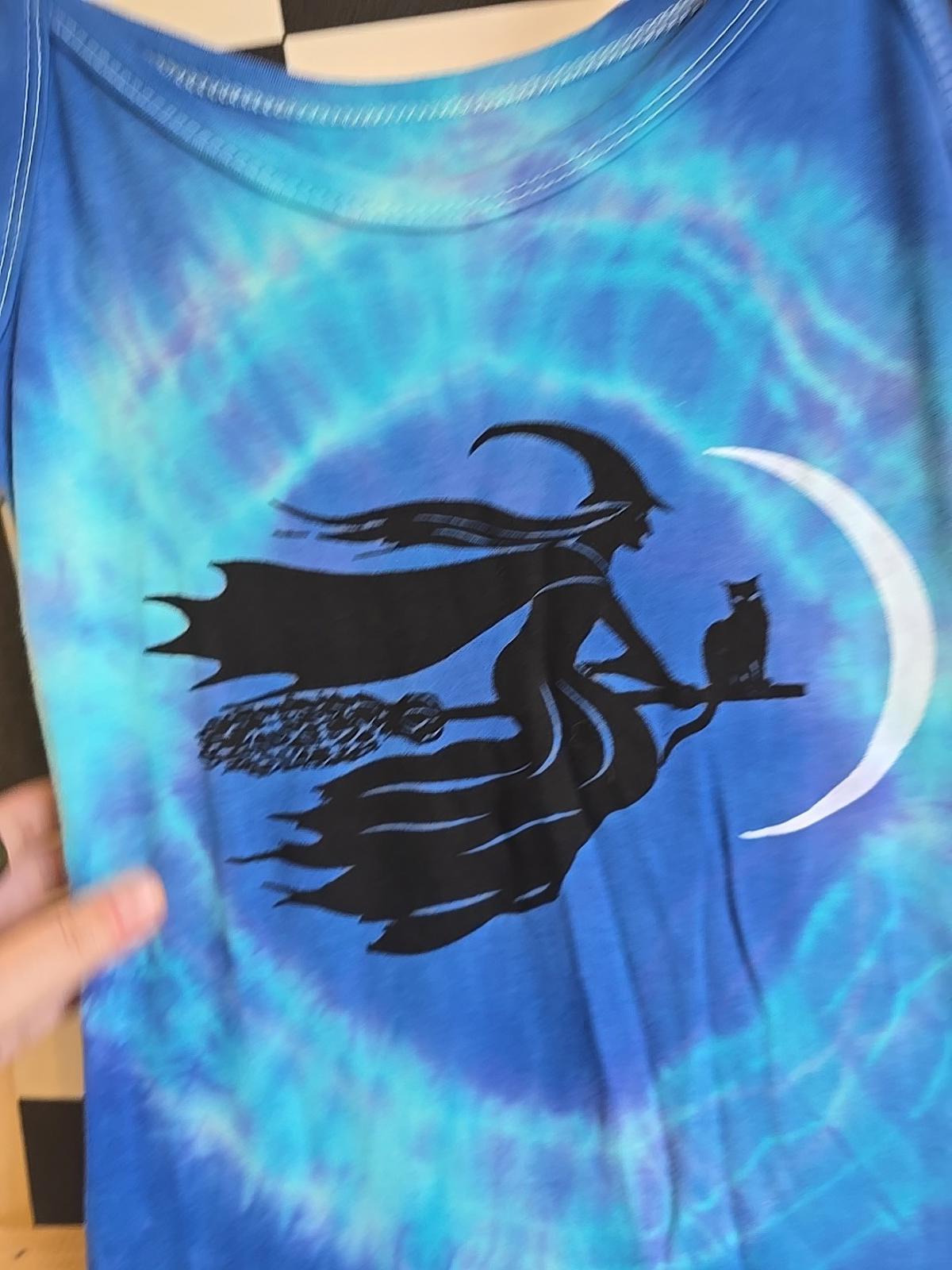 Brand New Deadstock Tie-dye Vest Dress Sreetch Cotton Size S UK