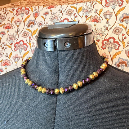 Vintage Costume Jewellery Necklace Unknown Beaded Design