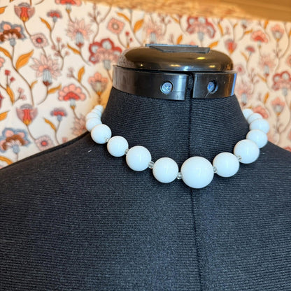 Vintage Costume Jewellery Necklace Unknown Beaded Design