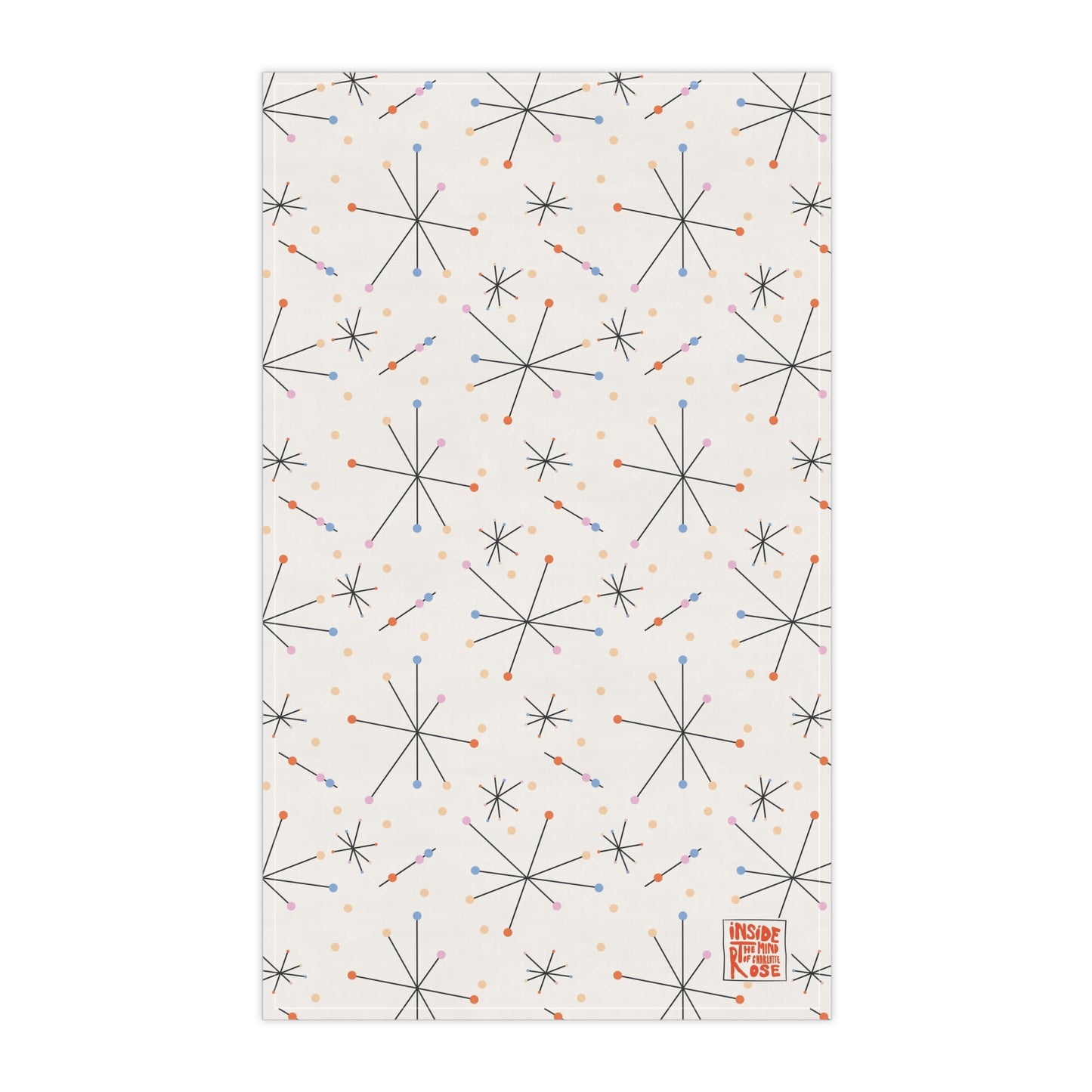 Mid-Century Inspired Cotton Tea Towel