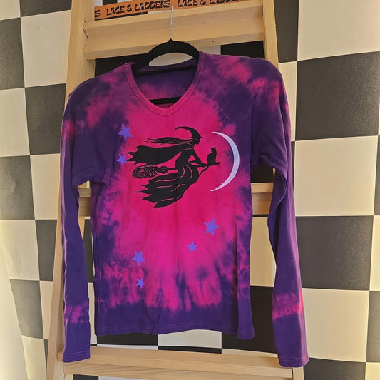 Brand New Deadstock Tie Dye T-Shirt Long Sleeve Size M AMERICAN 100% COTTON