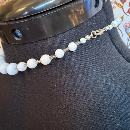 Vintage Costume Jewellery Necklace Unknown Beaded Design