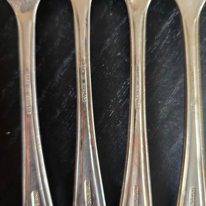 Set of 4 Vintage Silver plated Forks with Monogram EPNS
